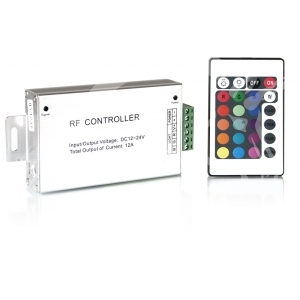 Контроллер для LED ленты RGB 144W 12А  пульт упр. цв.  24 кнопки